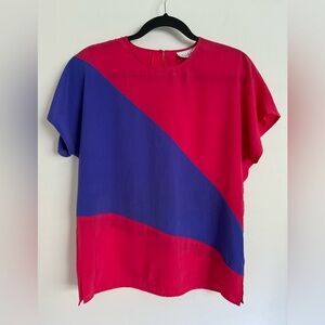 Pink & Purple Vintage Top